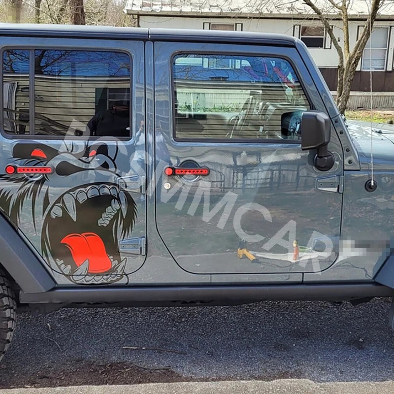 Car Sticker Horror Ape Totem Animal Vinyl Decal For Side Body Door Window Decor gallery