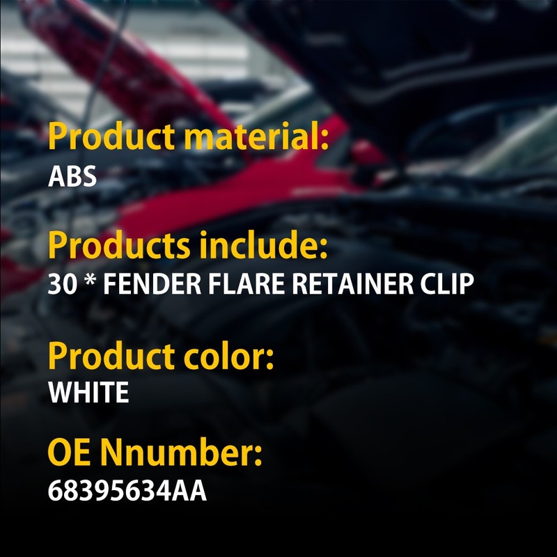 30Pcs For Jeep Wrangler JL 18-20 Gladiator 2020 Fender Flare Retainer Clips gallery