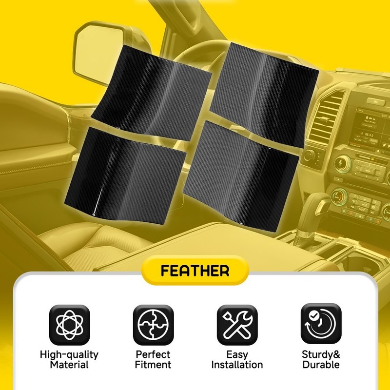 For Ford F150 2015-2020 Interior Door Cover Handle Trim Decor Shell Accessories gallery