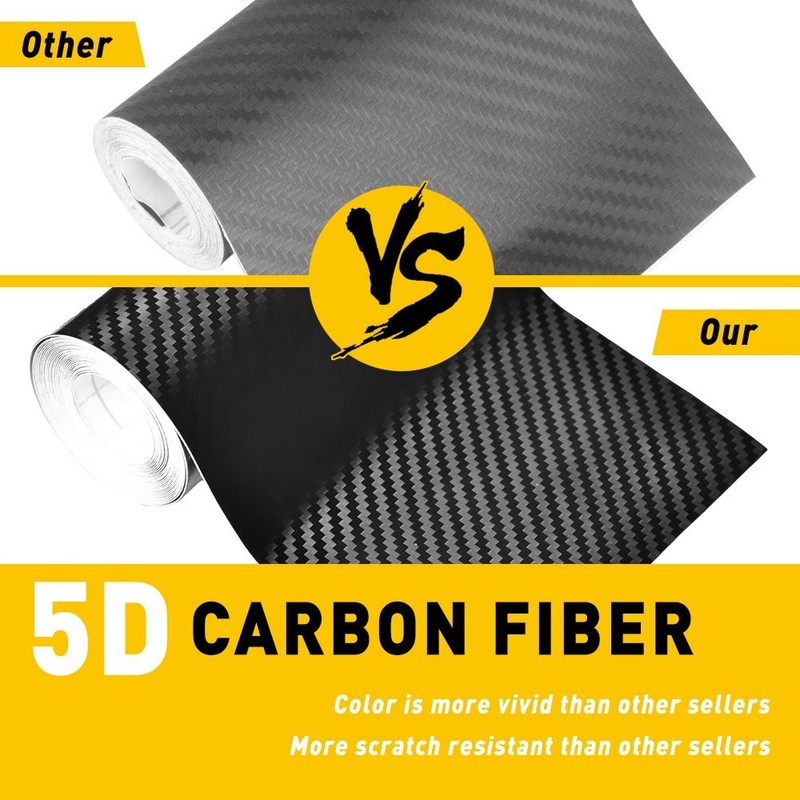 10cm Door Carbon Fiber Sticker Body Anti Scratch Protector Sill Scuff CoverStrip gallery