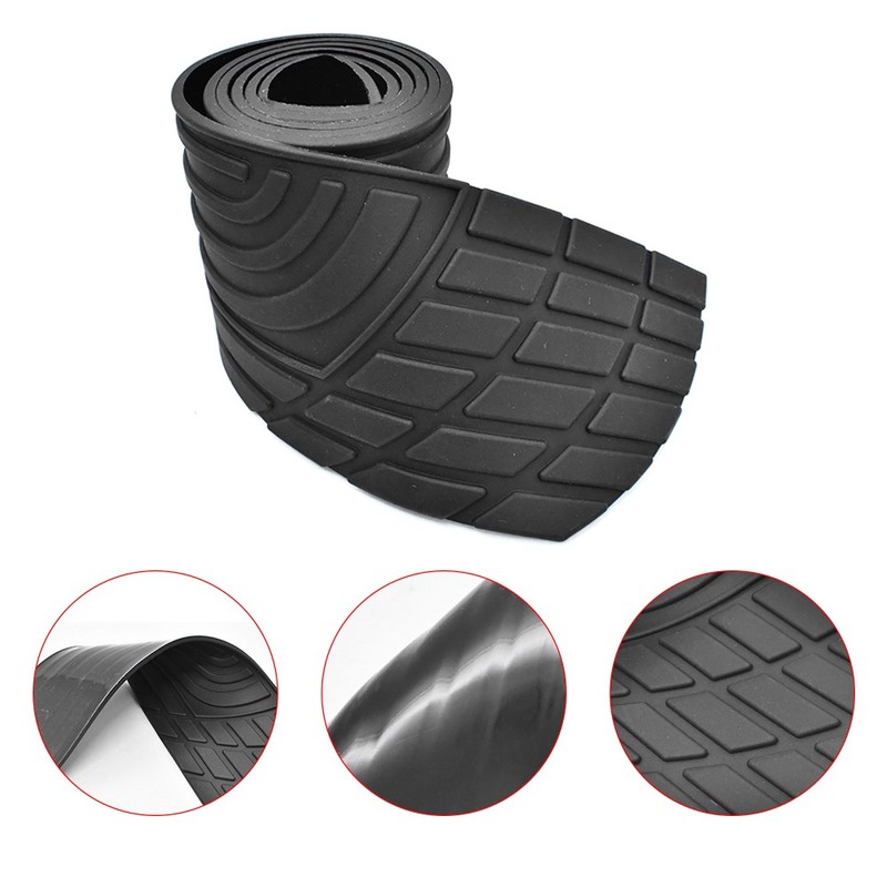 41" Rear Bumper PVC Rubber Pad Kit Guard Sill Plate Trunk Protector Trim Cover gallery