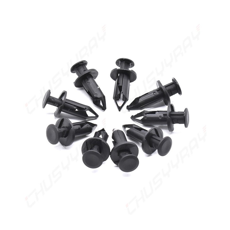 120Pcs Hole Plastic Rivet Fastener Push Clips Retainer Clip for Auto Fender 8mm gallery