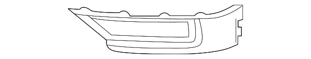 Genuine Volkswagen Fog Light Trim 5NN-853-211-B-9B9