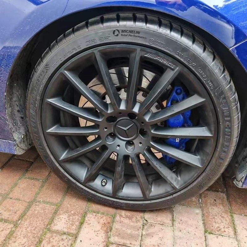 4 X 75mm Wheel Center Rim Hub Caps Badge Fit For Mercedes-Benz C E S AMG Emblem gallery