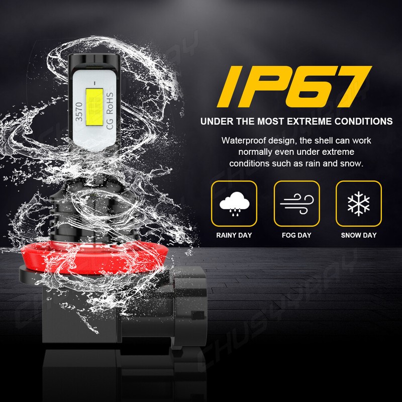 H11 White LED fog Light Bulbs for BMW 320i 328i 335i 525i 528i 535i xDrive gallery