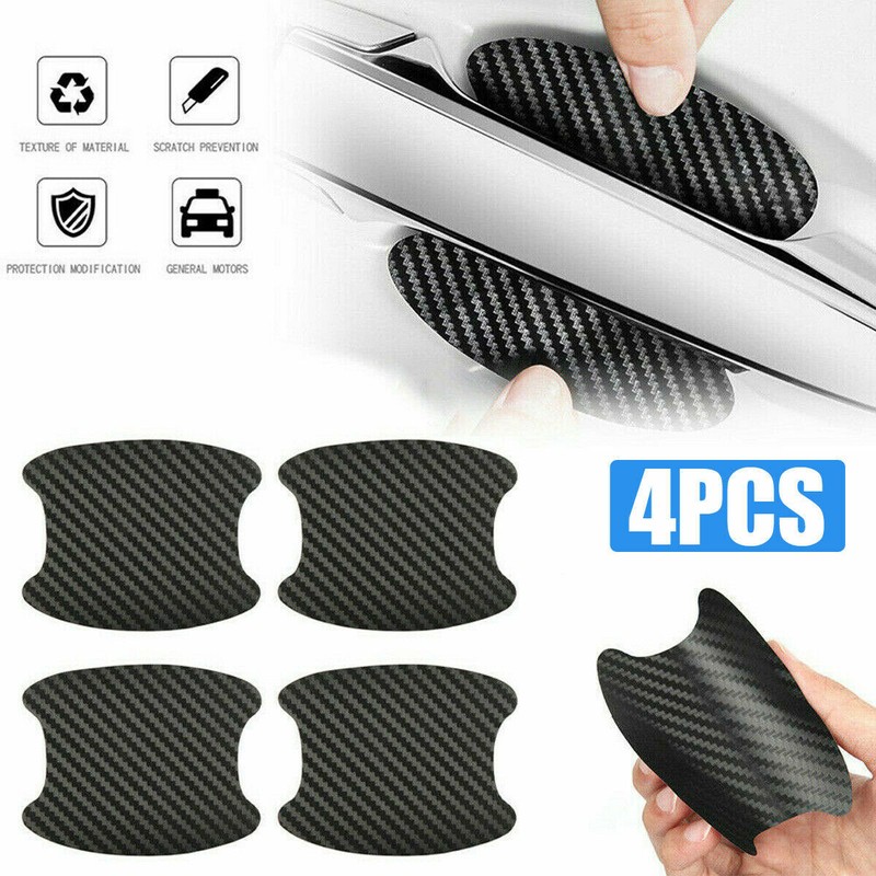 Carbon Fiber Car Door Handle Film Protector Anti-Scratch Sticker Car Accessories