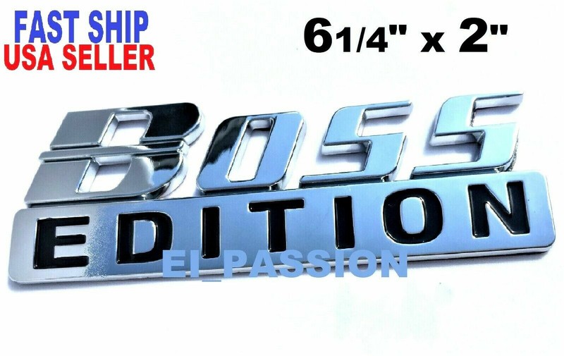 BOSS EDITION Chrome Fit All Cars Truck CUSTOM EMBLEMS Adition Addition Auto 3D