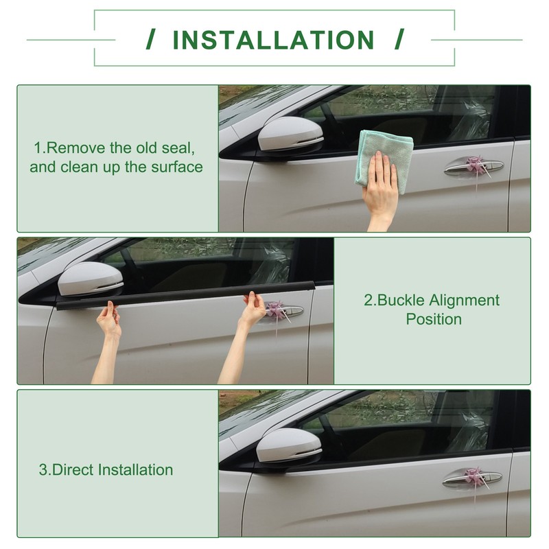 1pc Rear Left Weatherstrip Window Seal No.757400E080 for Toyota HIGHLANDER 15-21 gallery