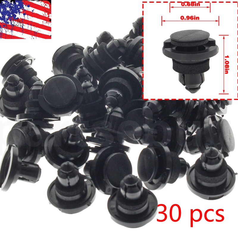 30pcs Fit Subaru 909140055 Nylon Rocker Moulding Retainer Clip Impreza