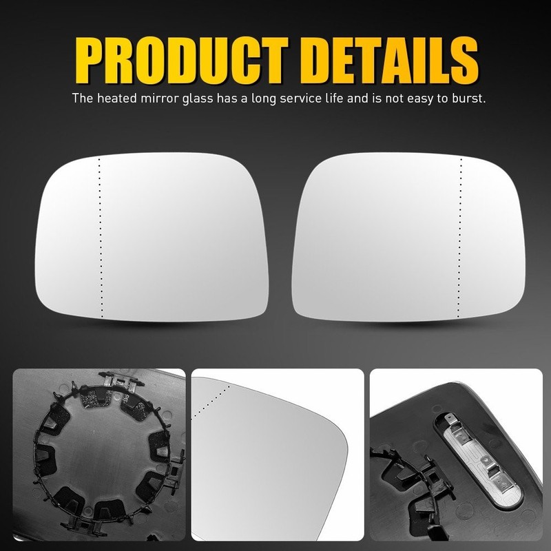2x Left Right Side Mirror Glass Power Heated For Volvo XC60 2010 2011 2012-2017 gallery