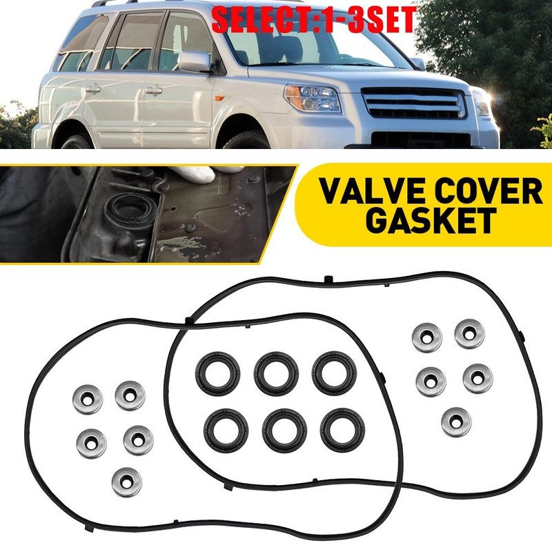 Valve Cover Gasket Kit Fit 2004-2008 Acura TL 2003-2009 MDX Honda Pilot V6 2-6X