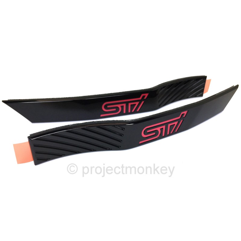 OEM Subaru 08-14 Impreza WRX R205 STi Black Fender Side Moldings Genuine JDM