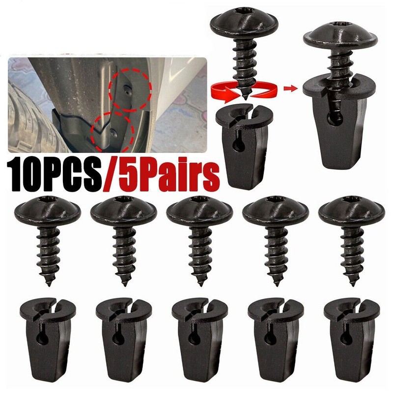 10X Splash Shield Screws N90974701 for VW Audi Fender Liner Bumper Under Cover