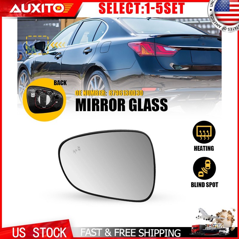 For Lexus ES350 ES300h IS250 IS350 GS350 LS460 Heated Mirror Glass Left OEM 1-5X
