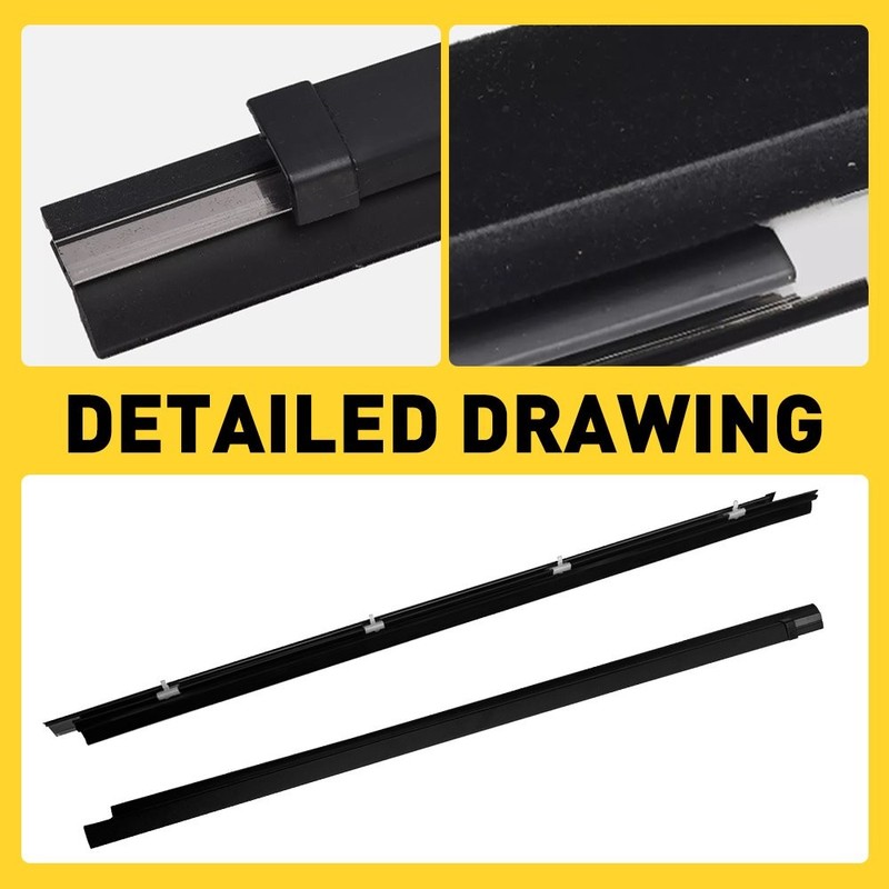 Door weatherstrip Window Trim Moulding Seal Belt Kit Fit Tacoma Toyota 1995-2004 gallery