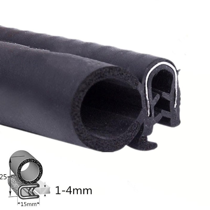 Rubber 118in Seal Weather Strip Door Window Lock Trunk Hood Edge Trim waterproof gallery