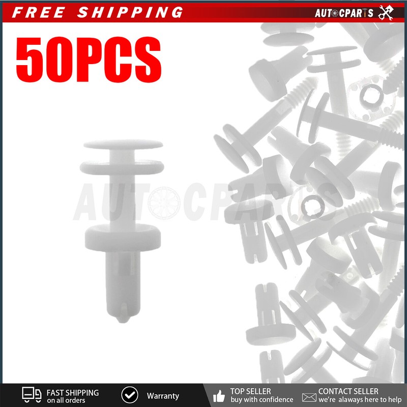 50 Pcs Nylon for GMC Yukon for Chevy Truck Door Panel Clips Retainer Fastener