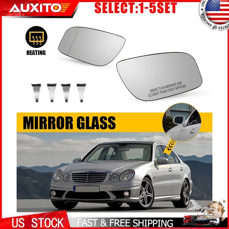 Heated Mirror Glass for Mercedes-Benz E-Class W211 2007-2009 All Models 2-10X