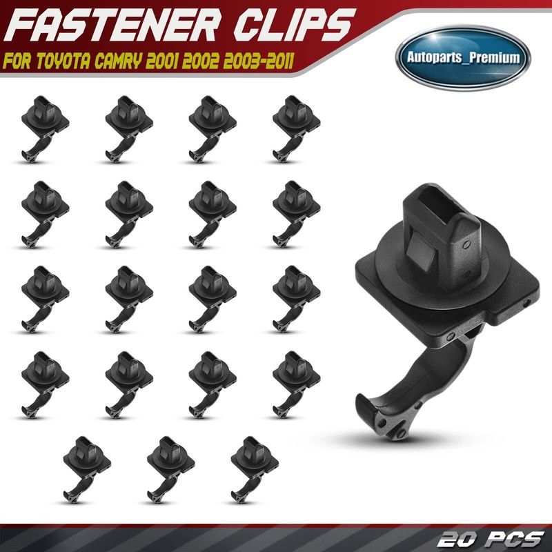 20Pcs 7mmx12mm Nylon Windshield Pillar Trim Retainer Clip Type for Toyota Camry