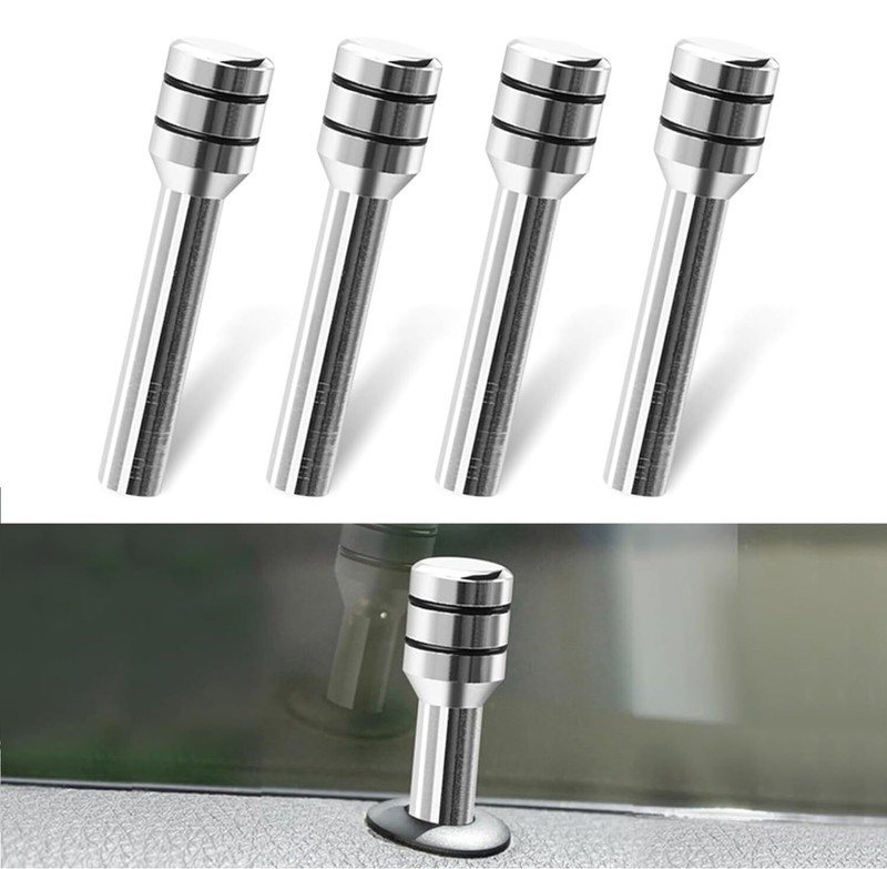 4PCS Interior Door Lock Knob Car Door Lock Pins Cover Aluminum Car Accessories gallery