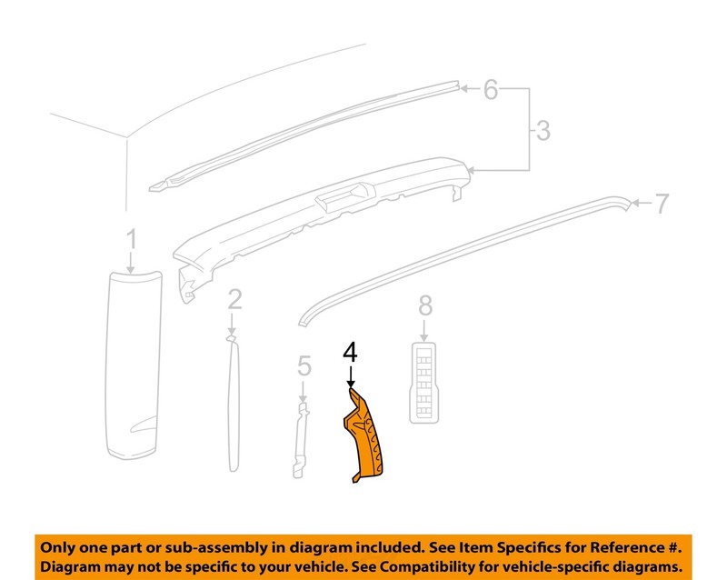 GM OEM 03-25 Express 1500 Rear Body Floor Exterior Trim-Applique 15215525