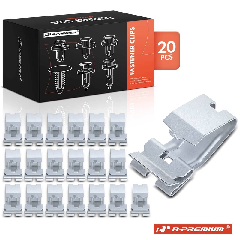 A-Premium 20Pcs Zinc Organic Radiator Grille Retainer Clips for Chevy 94-07 GMC