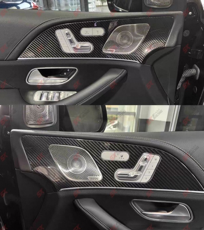 Dry Carbon Fiber Car Inner Trim Kit Fits Benz S-Class GLS450 580 GLS63 AMG 20-26 gallery