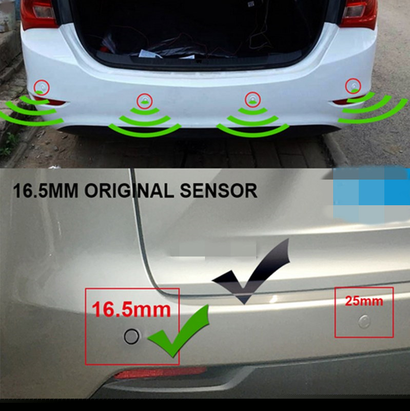 Car Reversing Backup Radar Alarm System Parking Assistance Kit 4 Parking Sensors gallery