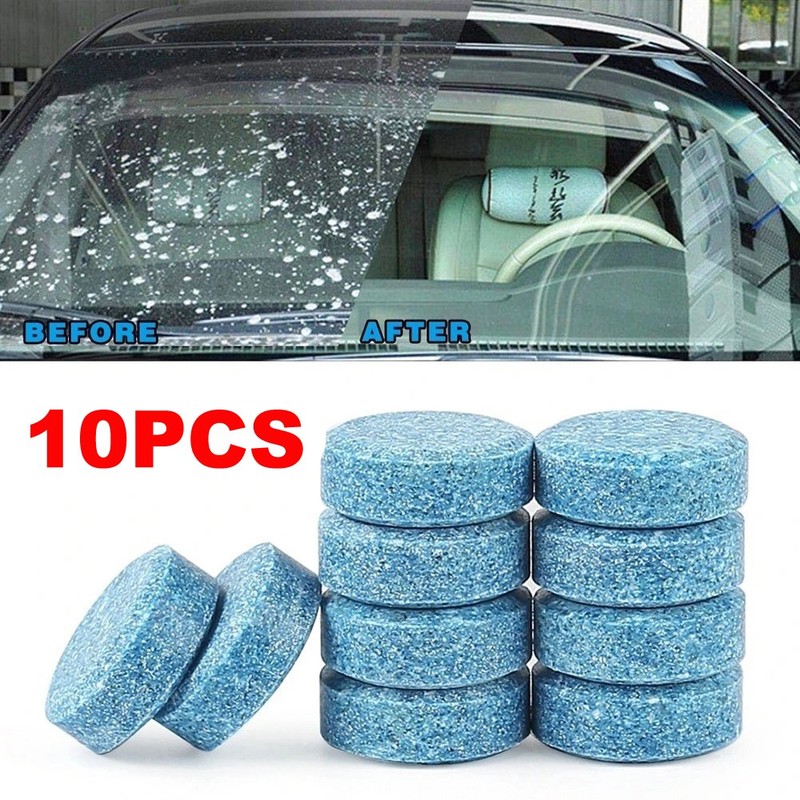 10x Auto Glass Cleaner Car Windshield Washer Cleaning Solid Effervescent Tablets gallery