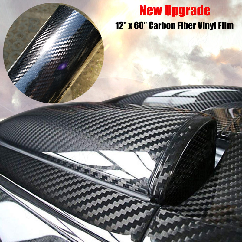 Auto Accessories Glossy Carbon Fiber Vinyl Film Car Interior Wrap Stickers
