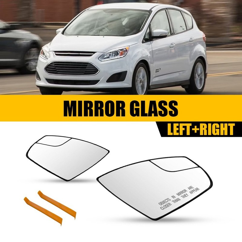View Mirror Glass For 2013-2016 Ford Escape Passenger Driver Side Replacement 2x
