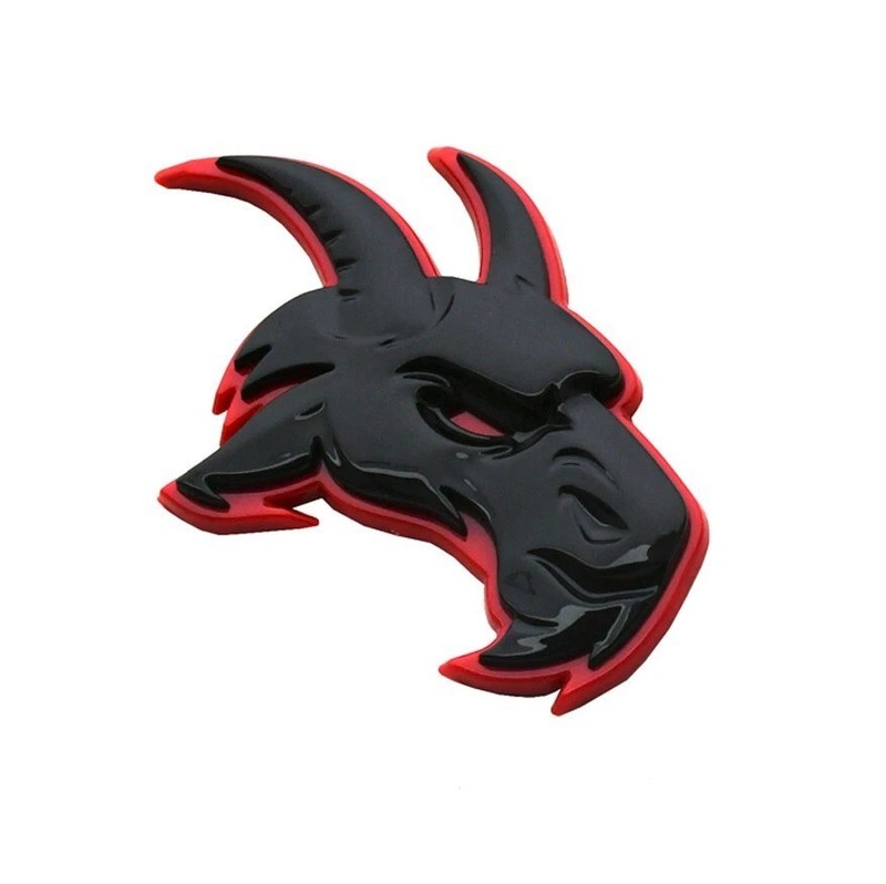 2x Redline Custom Head Emblem for Ram 1500 2500 3500 Fender badge Hellcat Style gallery