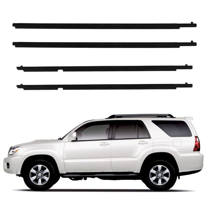 Front & Rear Door Window Seal Belt Molding For Toyota 4Runner 2010 2011-2021 gallery
