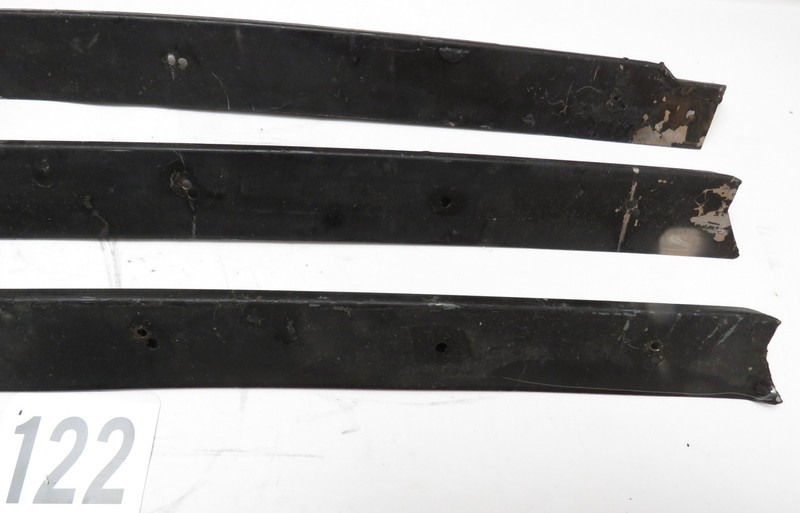77-82 Corvette Lot of 4pc Windshield Pillar Vertical Stainless Moldings gallery