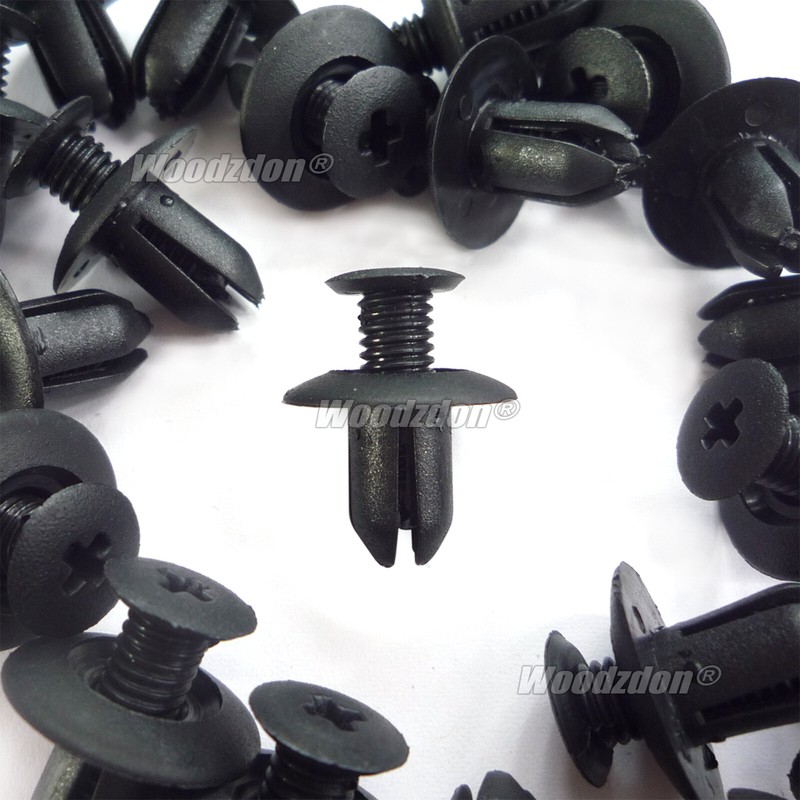 50pcs Front Bumper Grille Plastic Retainer Push Rivet Fits For Hyundai Accent