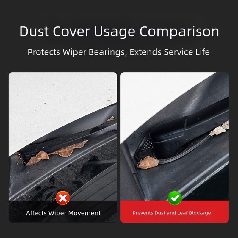 Set of 2 PVC Dustproof Covers for Windshield Wiper Arm Hole Protection gallery