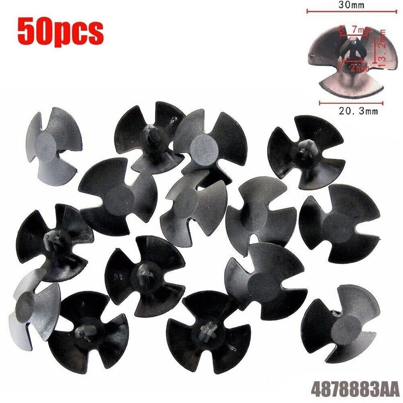 50Pcs Hood Insulation Retainer Clips 4878883AA Fit For Dodge Chrysler Ram cv