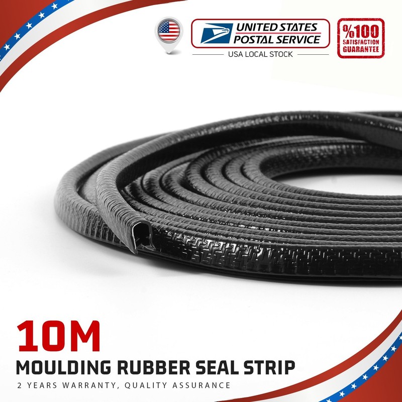 MODIGT 33FT Cars Rubber Seal Trim Moulding Strip Door Edge Lock Protectors