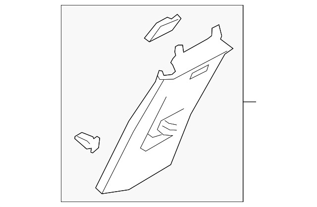 Genuine Volkswagen Door Pillar Post Trim Set 3G8-868-417-B-2JZ