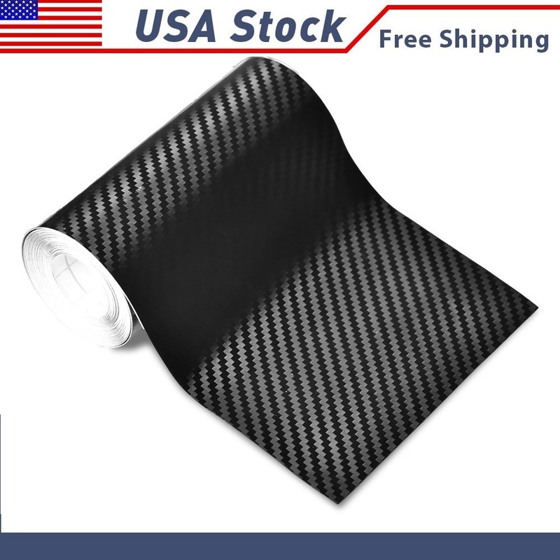 Carbon Fiber Protector Sticker Car Strip Door Anti Sill Scratch Tape 10cm*3M P