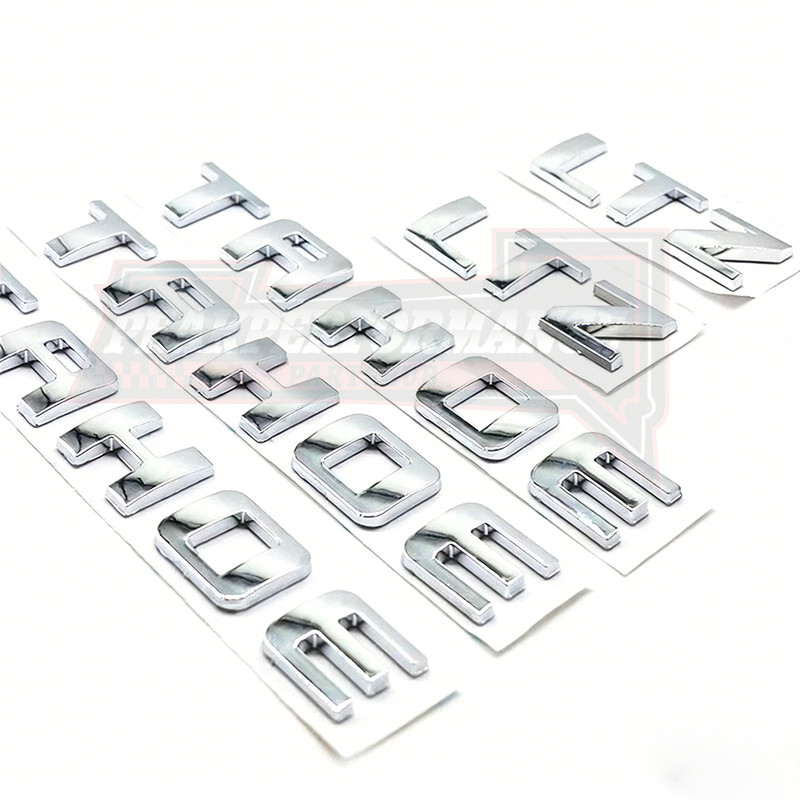 For Tahoe LTZ Letters Sticker Nameplate Door Tailgate Emblem 07-18 Glossy Chrome gallery