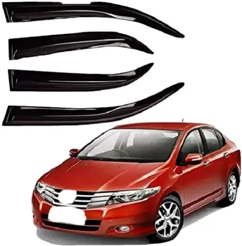Door Visor Wind Rain Deflector Black for Tata Safari Type1/2 1998-2020 Set of 6p