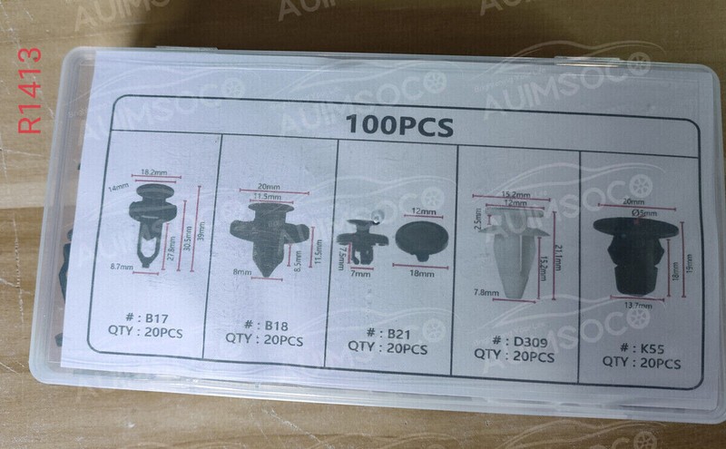 Engine Under Cover Push-Type Retainer for Lexus and Toyota Clips Fastener 100PCS gallery
