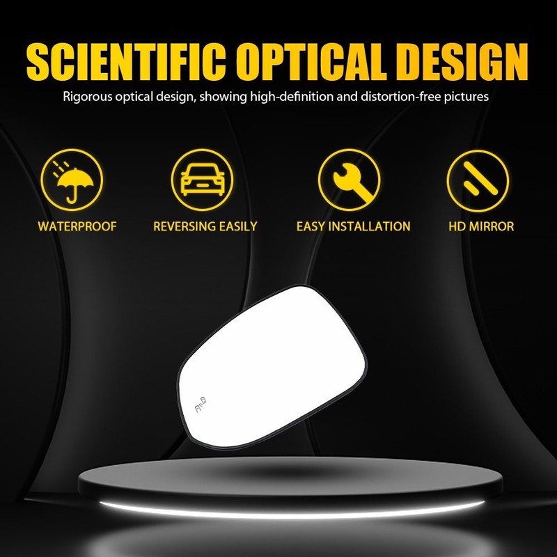 Left Side Mirror Glass Heated Blind Spot for 19-24 Toyota RAV4 RAV4 Hybrid 1-10X gallery