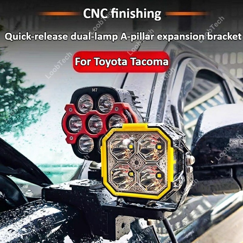 For Toyota Tacoma A-pillar Spotlight Searchlight Holder Quick-release Bracket gallery
