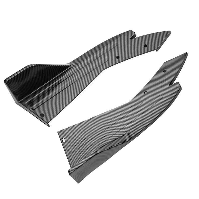 Rear Bumper Spoiler Splitter Lip Diffuser Kit Universal ABS Carbon Fiber Look gallery