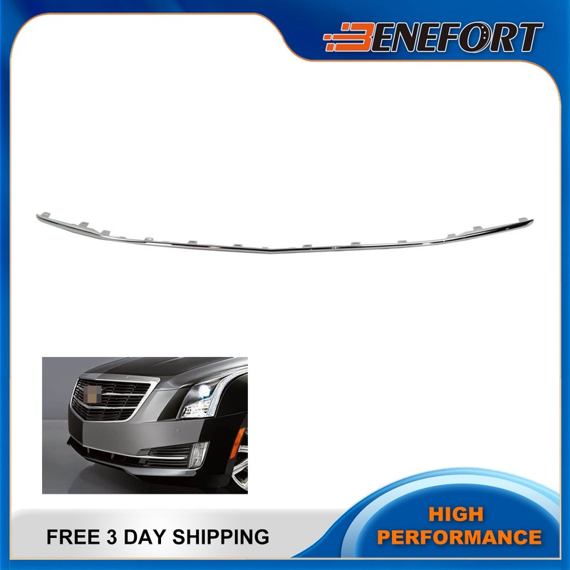 Front Bumper Trim Molding 22879656 For 2015-2018 Cadillac ATS Chrome GM1044134