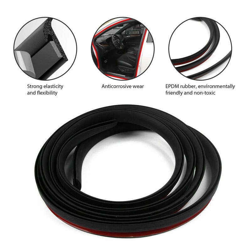 16Feet Car Rubber Seal Trim Molding Strip Door Window Edge Lock Protector Guard gallery