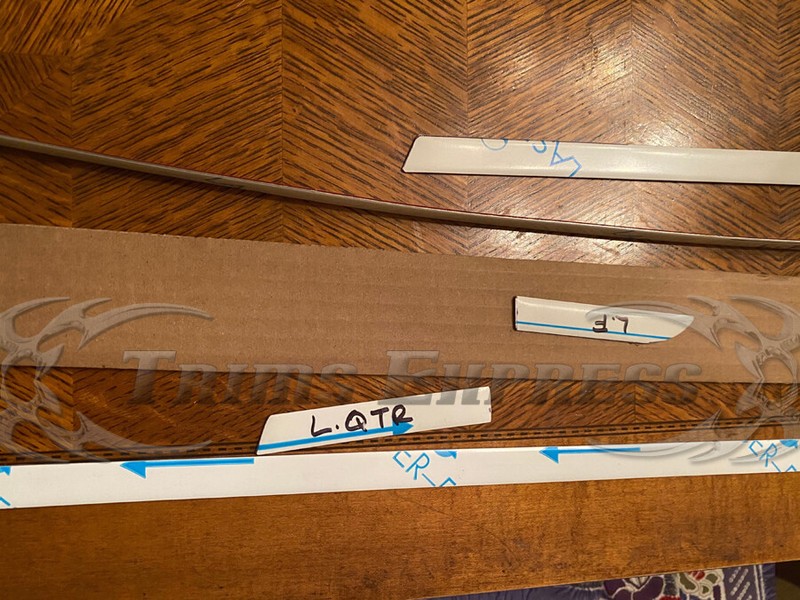 fit:2007-2012 Lexus ES 350 6Pc Flat Stainless Steel Body Side Molding Trim 1/2" gallery