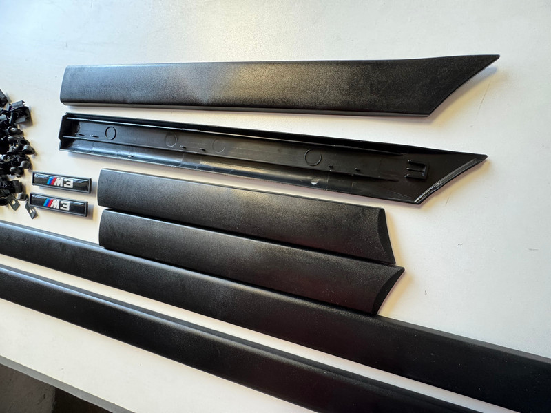 For BMW 1992-1998 E36 M3 style COUPE 2Door BODY SIDE MOLDING Door MOULDING TRIM gallery